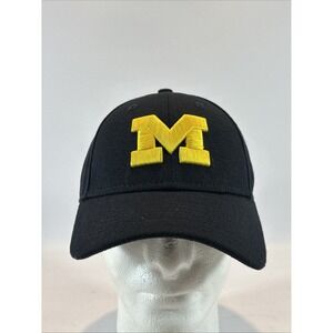 Michigan Wolverines Hat Cap Strap Back New Era 9Forty Blue Block M Football